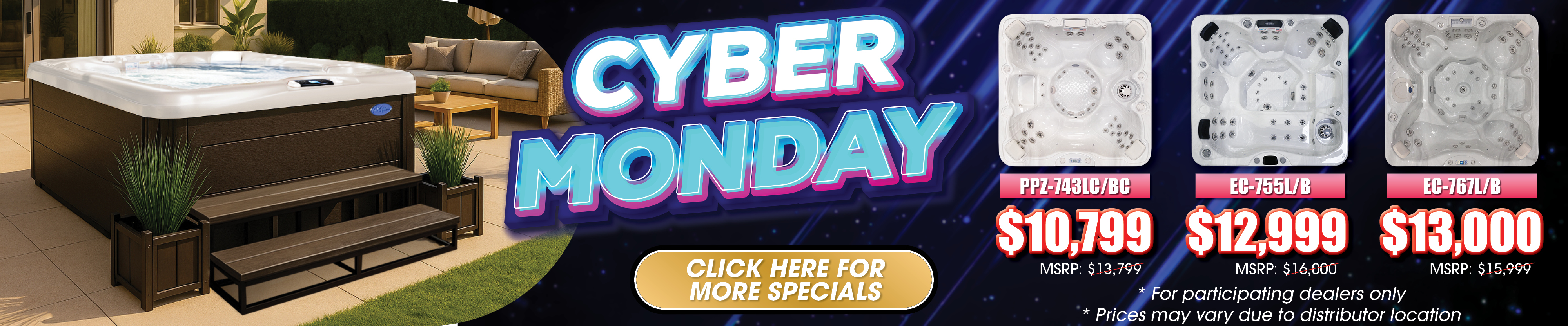 Calspas hot tub being used in a family setting - Sheridan